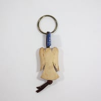 【Wood Jewel】【新品】フィンランド「ウッドジュエル」キーリング "Angel（エンジェル）” 250701-076