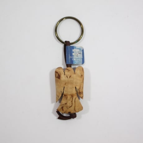 【Wood Jewel】【新品】フィンランド「ウッドジュエル」キーリング "Angel（エンジェル）” 250701-068