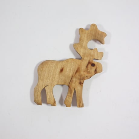 【Wood Jewel】【新品】フィンランド「ウッドジュエル」マグネット "Reindeer（トナカイ）” 250701-149