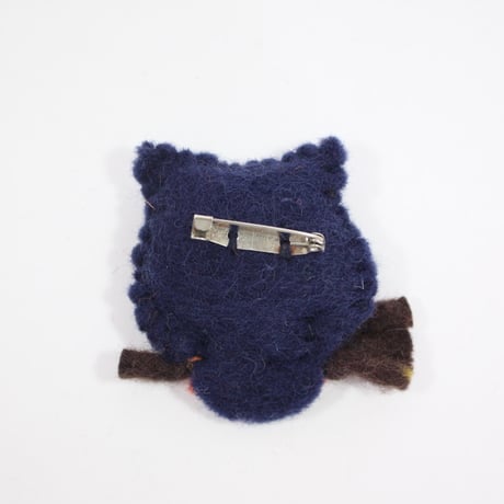 【Amica Felt】【新品】「アミカフェルト」"Owl”ブローチ 250701-031