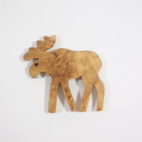 【Wood Jewel】【新品】フィンランド「ウッドジュエル」マグネット "Elk（エルク）” 250701-122