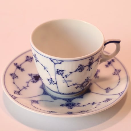 【ヴィンテージ】ロイヤルコペンハーゲン ブルーフルーテッドプレーン”Blue Fluted ” コーヒーカップ＆ソーサー 3561/3562
