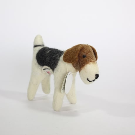 【Amica Felt】【新品】「アミカフェルト」"Fox Terrier（フォックステリア）”人形 Mサイズ 250701-146