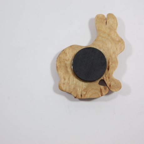 【Wood Jewel】【新品】フィンランド「ウッドジュエル」マグネット "Rabbit （ウサギ）” 250701-098
