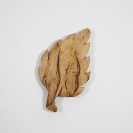 【Wood Jewel】【新品】フィンランド「ウッドジュエル」マグネット "Leaf（葉）” 250701-130
