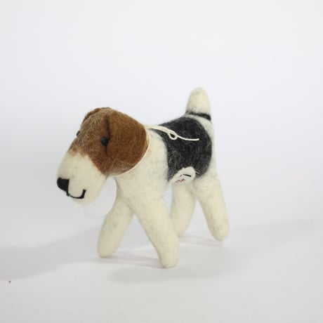 【Amica Felt】【新品】「アミカフェルト」"Fox Terrier（フォックステリア）”人形 Mサイズ 250701-146
