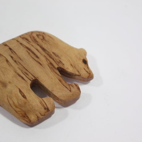 【Wood Jewel】【新品】フィンランド「ウッドジュエル」マグネット "Bear（クマ）” 250701-131