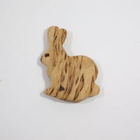 【Wood Jewel】【新品】フィンランド「ウッドジュエル」マグネット "Rabbit （ウサギ）” 250701-087