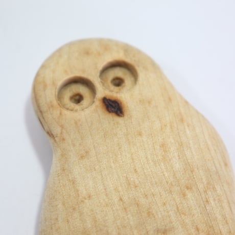 【Wood Jewel】【新品】フィンランド「ウッドジュエル」マグネット "Owl（フクロウ）” 250701-086