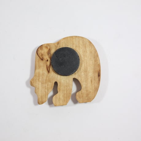 【Wood Jewel】【新品】フィンランド「ウッドジュエル」マグネット "Bear（クマ）” 250701-132