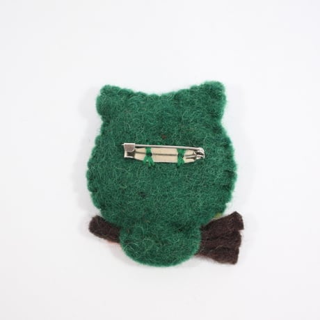 【Amica Felt】【新品】「アミカフェルト」"Owl”ブローチ 250701-027
