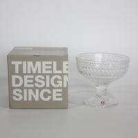 【新品アウトレット 20%OFF】【正規品】イッタラ カステヘルミ　脚付ボウル（クリア）250622-015