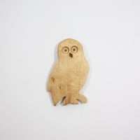 【Wood Jewel】【新品】フィンランド「ウッドジュエル」マグネット "Owl（フクロウ）” 250701-086