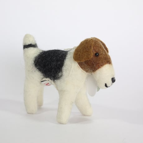 【Amica Felt】【新品】「アミカフェルト」"Fox Terrier（フォックステリア）”人形 Mサイズ 250701-121