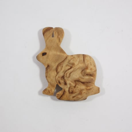 【Wood Jewel】【新品】フィンランド「ウッドジュエル」マグネット "Rabbit （ウサギ）” 250701-091
