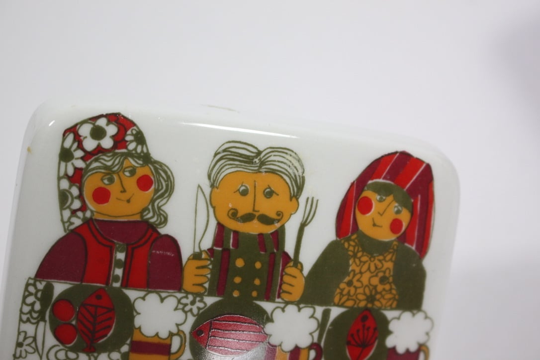 フィッギオ フォークロア 蓋付きスクエアポット ヴィンテージ】ノルウェー/FIGGJO/フィッギオ/FOLKLORE/フォークロア