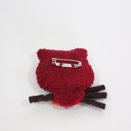 【Amica Felt】【新品】「アミカフェルト」"Owl”ブローチ 250701-035