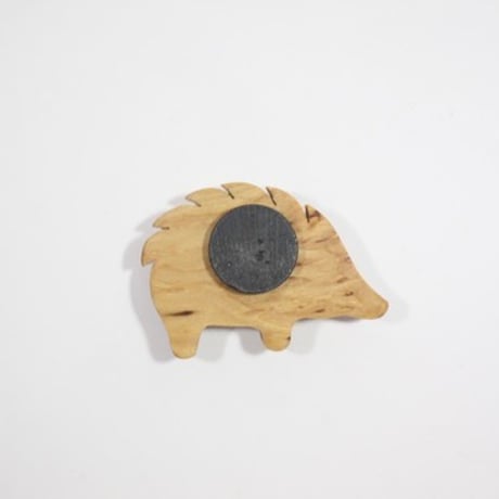 【Wood Jewel】【新品】フィンランド「ウッドジュエル」マグネット "Hedghog （ハリネズミ）” 250701-155