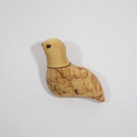 【Wood Jewel】【新品】フィンランド「ウッドジュエル」ブローチ "Dove（鳩）” 250701-019