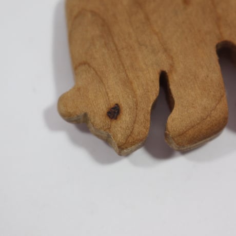 【Wood Jewel】【新品】フィンランド「ウッドジュエル」マグネット "Bear（クマ）” 250701-134