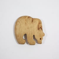 【Wood Jewel】【新品】フィンランド「ウッドジュエル」マグネット "Bear（クマ）” 250701-132
