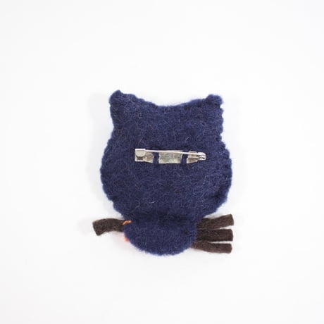 【Amica Felt】【新品】「アミカフェルト」"Owl”ブローチ 250701-026