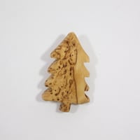 【Wood Jewel】【新品】フィンランド「ウッドジュエル」ブローチ "Spruce（唐檜）” 250701-025