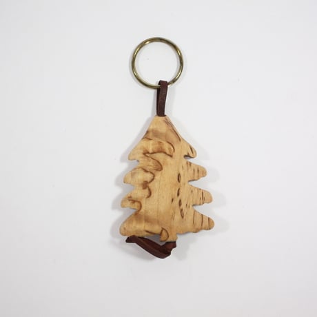 【Wood Jewel】【新品】フィンランド「ウッドジュエル」キーリング "Spruce （唐檜）” 250701-060