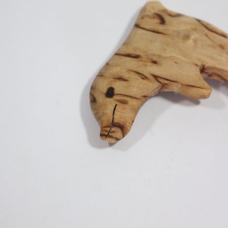 【Wood Jewel】【新品】フィンランド「ウッドジュエル」マグネット "Dolphin（イルカ）” 250701-083