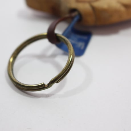 【Wood Jewel】【新品】フィンランド「ウッドジュエル」キーリング "Leaf（葉）” 250701-062