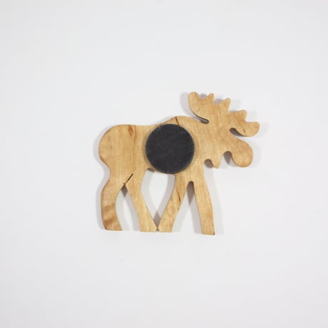 【Wood Jewel】【新品】フィンランド「ウッドジュエル」マグネット "Elk（エルク）” 250701-111