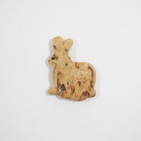【Wood Jewel】【新品】フィンランド「ウッドジュエル」マグネット "Rabbit （ウサギ）” 250701-095