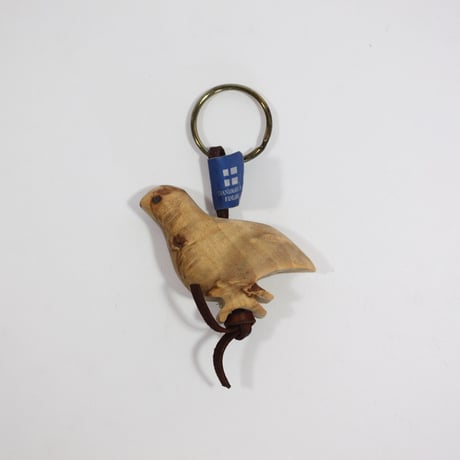 【Wood Jewel】【新品】フィンランド「ウッドジュエル」キーリング "Dove（鳩）” 250701-104