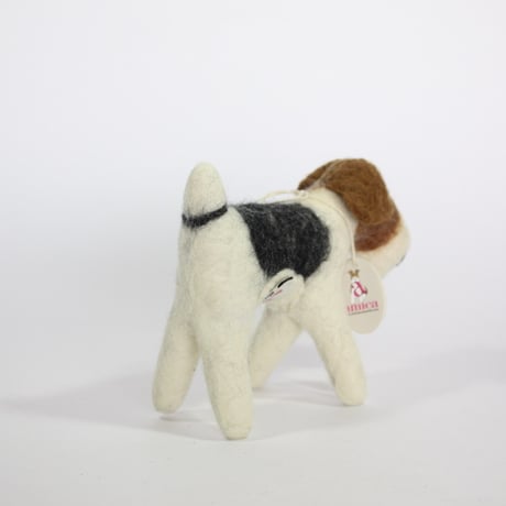 【Amica Felt】【新品】「アミカフェルト」"Fox Terrier（フォックステリア）”人形 Mサイズ 250701-146
