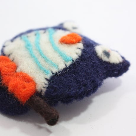 【Amica Felt】【新品】「アミカフェルト」"Owl”ブローチ 250701-032