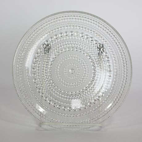 【ヴィンテージ品】イッタラ カステヘルミ プレート（クリア）17cm 15090096