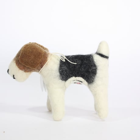 【Amica Felt】【新品】「アミカフェルト」"Fox Terrier（フォックステリア）”人形 Mサイズ 250701-146