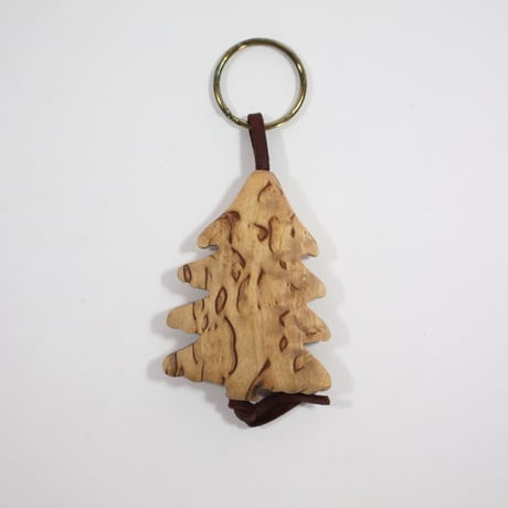 【Wood Jewel】【新品】フィンランド「ウッドジュエル」キーリング "Spruce （唐檜）” 250701-060