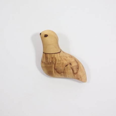 【Wood Jewel】【新品】フィンランド「ウッドジュエル」ブローチ "Dove（鳩）” 250701-004