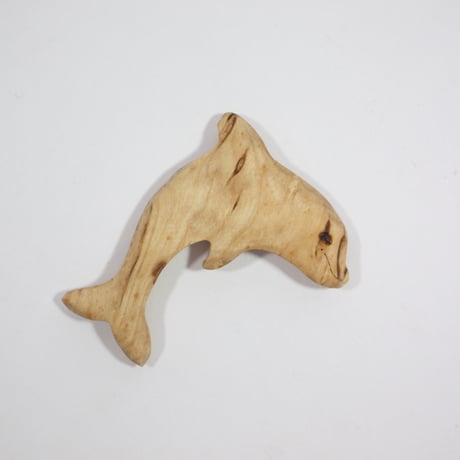 【Wood Jewel】【新品】フィンランド「ウッドジュエル」マグネット "Dolphin（イルカ）” 250701-082