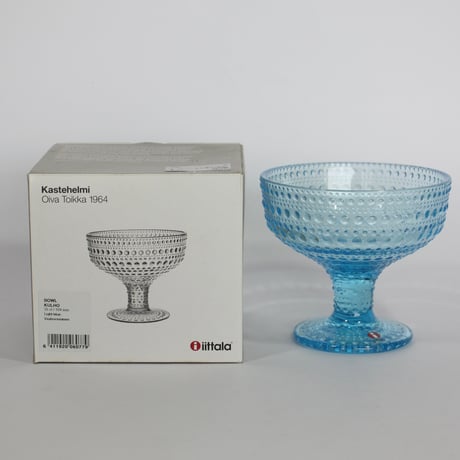 【新品アウトレット 20%OFF】【正規品】イッタラ カステヘルミ　脚付ボウル（ライトブルー）250622-018