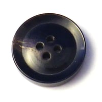 本水牛ボタン スーツ,コート用ボタン　黒　ツヤ有り　No.620-1