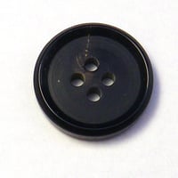 本水牛 スーツ,コート用ボタン　黒　ツヤ有り　No.580