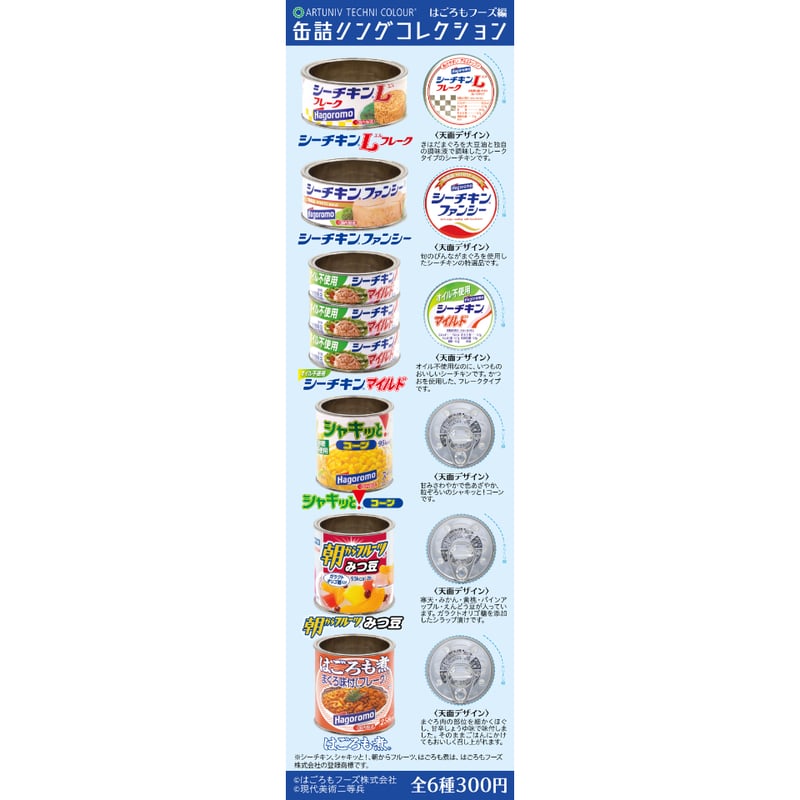 ATC 缶詰リングコレクション <はごろもフーズ編> | 株式会社いきもん 