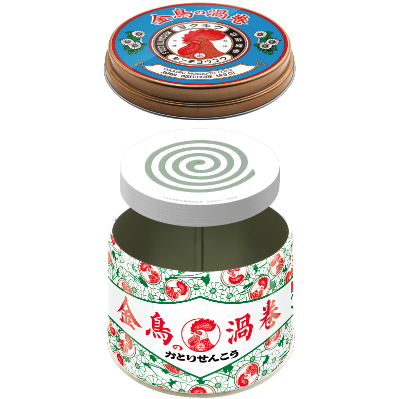 KINCHO 金鳥の渦巻き缶 バッジ KINCHO 金鳥の渦巻き缶 バッジ 金鳥の渦巻 | 蚊・ハエ用 金