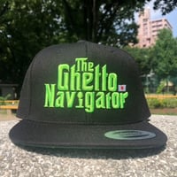THE GHETTO NAVIGATOR snapback cap / Green × Lime Green