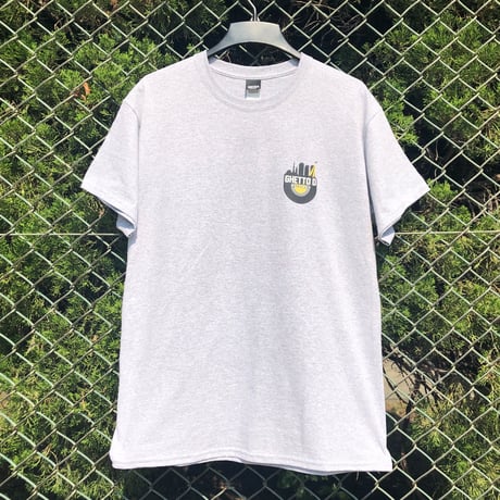 GHETTO D Small Logo Tee Shirts / Gray