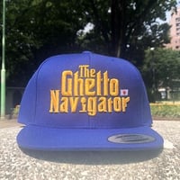 THE GHETTO NAVIGATOR snapback cap / Royal Blue × Yellow