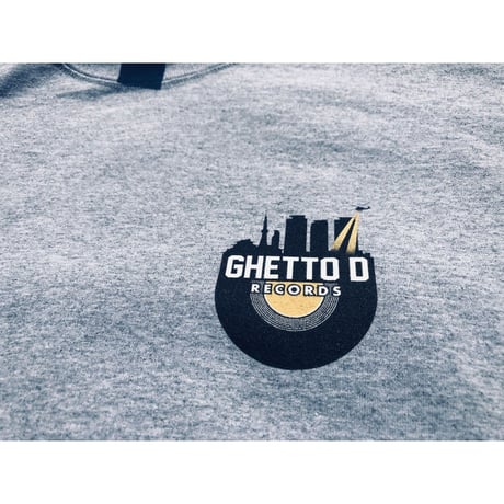 GHETTO D Small Logo Tee Shirts / Gray