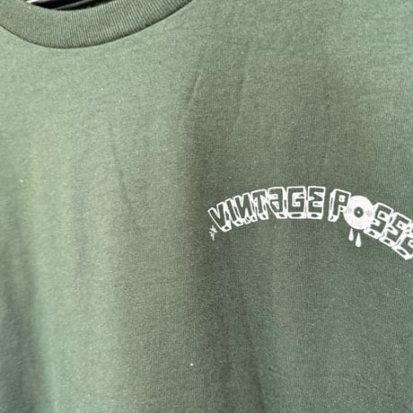 VINTAGE POSSE × Rum Artworks "AOI" long sleeve Tee shirts / Green × Green